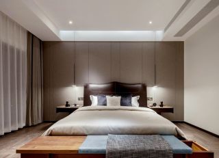 杭州高端别墅卧室床头灯装修图片一览