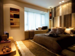 信达西山银杏现代风格102平米三居室装修效果图