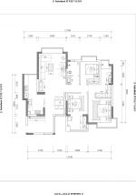 幸福家园136平米三居室简欧风格装修设计效果图