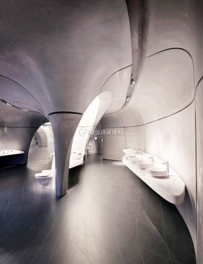 上海卫浴展厅现代风格装修设计效果图大全