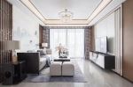 三居室130平新中式风格客厅装修效果图