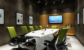 600平工业风格办公室会议室装修效果图