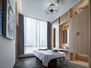 上海现代风格美容店房间壁柜装修图