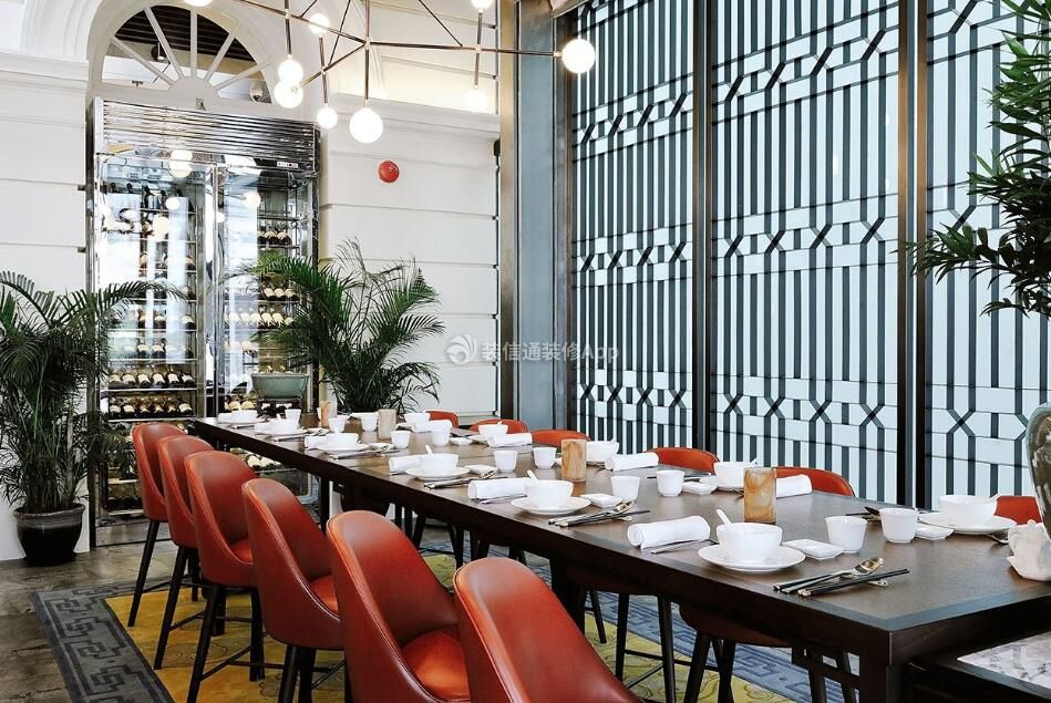 上海轻奢风格餐饮店餐厅装修图片一览