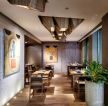 上海简约风格餐厅实木地板装修图片