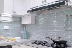 【合肥九重景装饰】小户型厨房贴什么样瓷砖好 整体厨房装修效果图案例