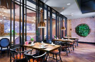 上海工业混搭风格餐馆餐厅装修设计
