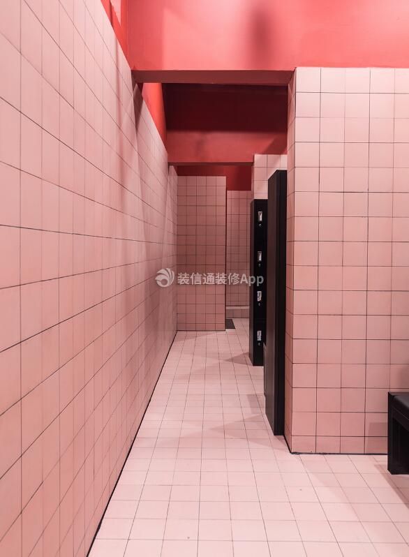 上海健身房卫生间背景墙装修设计效果图