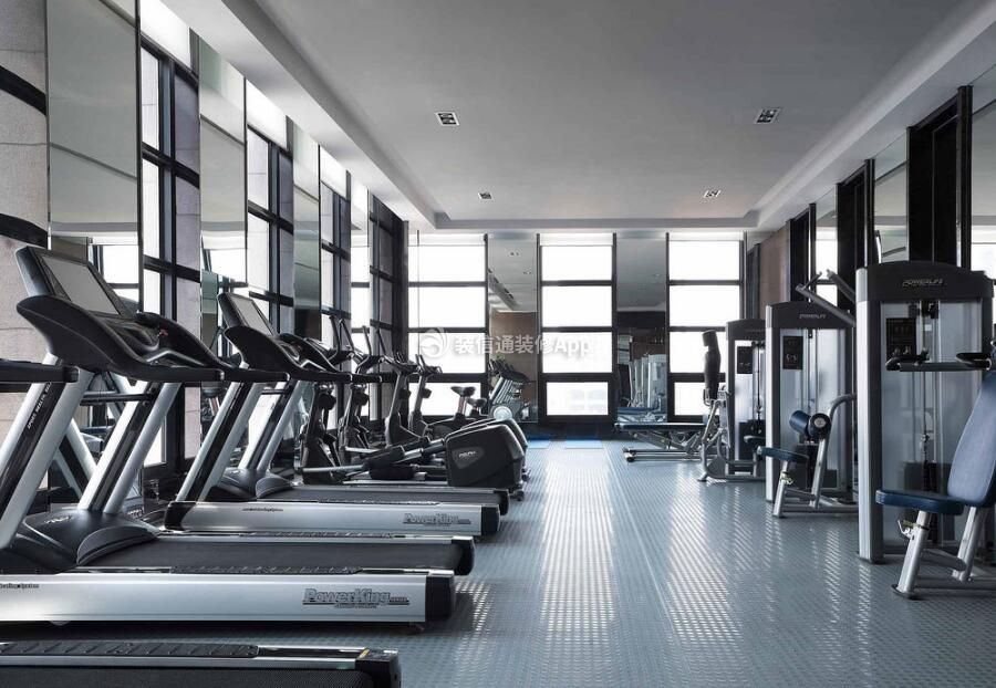 上海健身房现代风格装修设计图2023