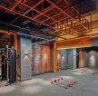 上海健身房装修室内颜色搭配设计效果图 