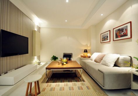 69平米温馨风格两居室装修设计效果图