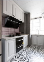 三居92平北欧风格厨房装修设计图欣赏