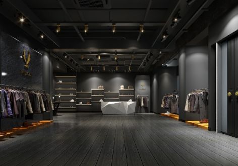 130平米现代风格服装店装修效果图
