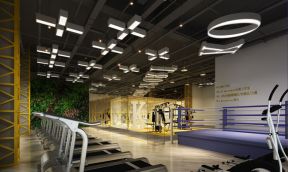 800平现代风格健身房室内装修效果图