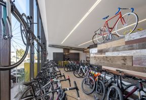 自行车店面装修效果图 自行车店设计图片 
