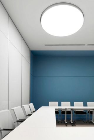 合肥简约风格办公楼会议室装修效果图片 