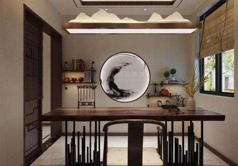 【西安鲁班装饰】天鹅堡190平新中式：注入现代生活气息的中式设计