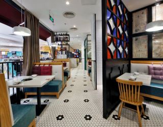 合肥餐馆餐厅混搭风格装修设计图2023