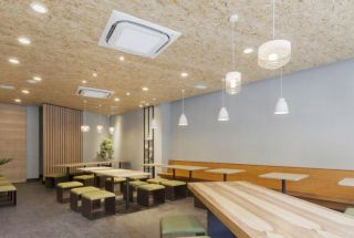 2023合肥现代风格餐馆室内吊顶装修效果图