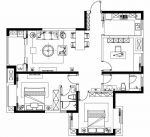国润城中式风格137平米三居室装修设计效果图