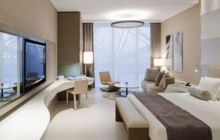 合肥宾馆客房现代风格装修效果图一览