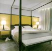 重庆酒店房间四柱床装修设计效果图片 