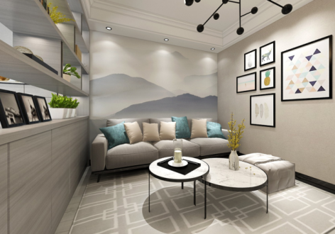 环球金融城38平现代风格单身公寓装修设计展示