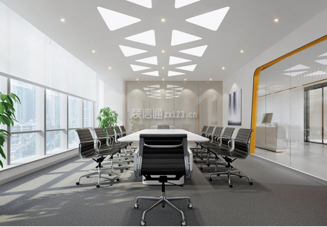  会议室天花设计图 会议室天花板