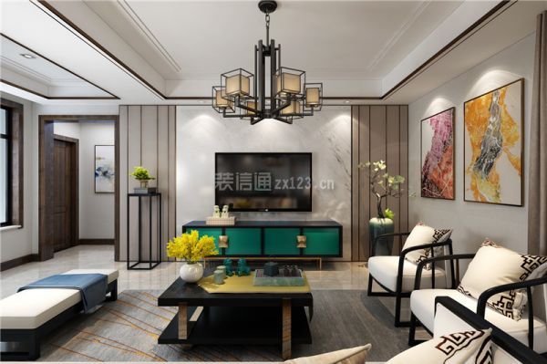 西安业之峰装饰太奥广场168新中式风格案例赏析