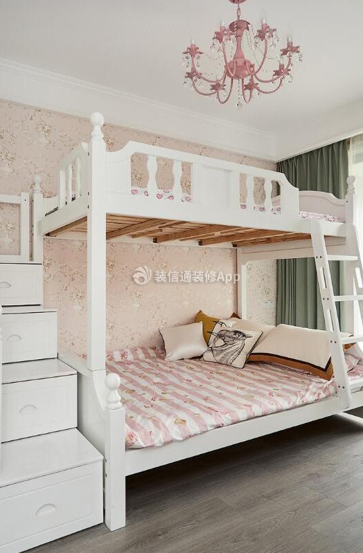 重庆房屋儿童卧室高低床装修实景图片
