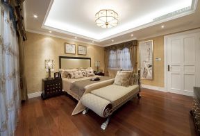 卧室木地板装修效果图 欧式古典卧室装修图 