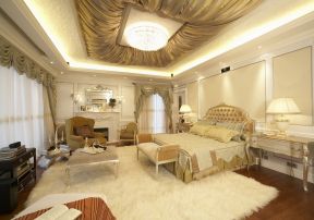 重庆欧式风格别墅卧室吊顶设计装修效果图2023