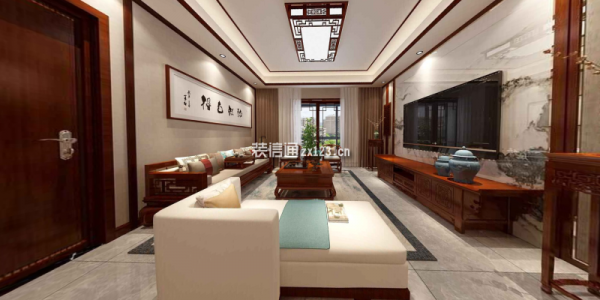 王府公馆150平新中式风格家装设计