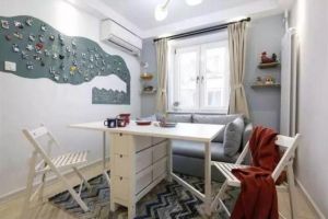 咸阳装潢公司分享启迪国际城93平米装修现代简约三居室，舍弃餐厅改出卧室的设计很赞！