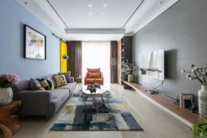 咸阳装潢公司分享中华世纪城110平米北欧三居室装修收纳好，漂亮又超值！