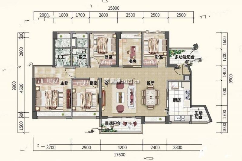 珠江花城户型图