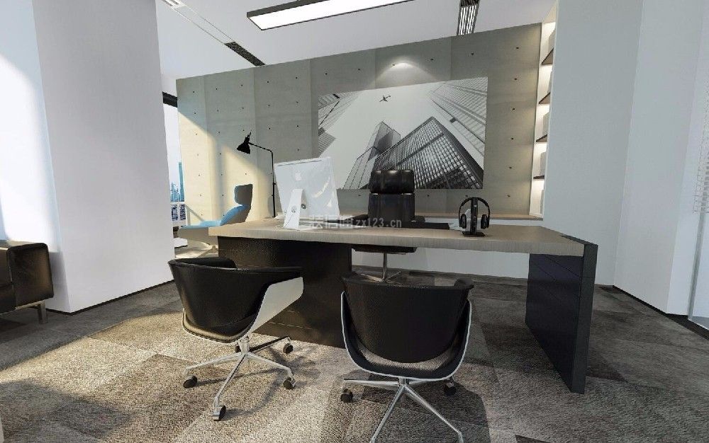 现代风格445平米办公室装修设计效果图