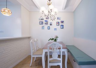 重庆地中海风格房子餐厅背景墙装饰效果图片
