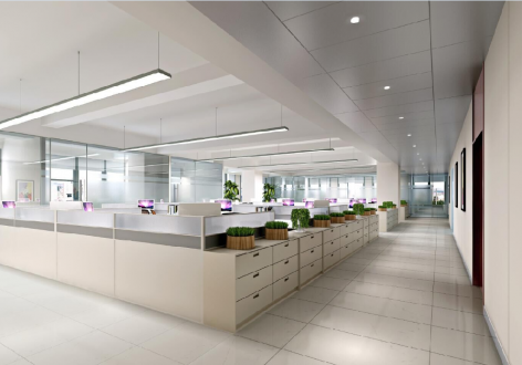 视讯公司448平米现代风格办公室装修效果图
