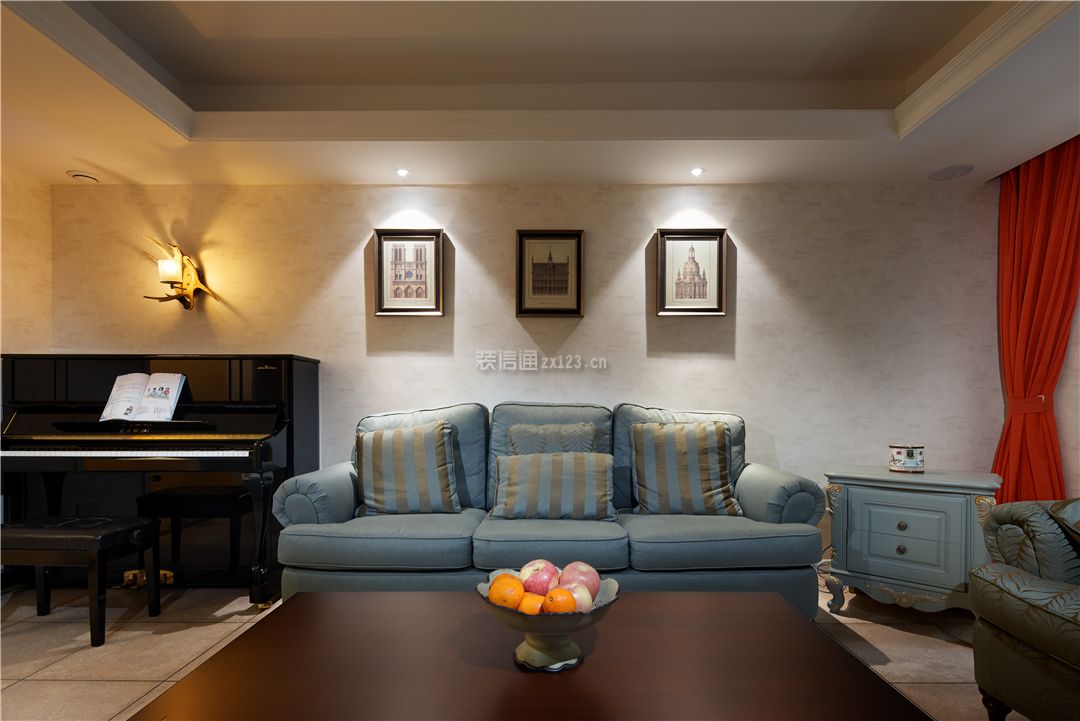 美式风格客厅装修效果图 客厅沙发装修图