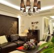 杭州现代简约风格室内装修客厅吊灯图片