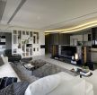 杭州150平大户型客厅室内电视墙装修设计图