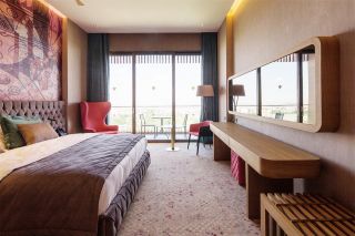 杭州酒店装修客房混搭风格设计效果图