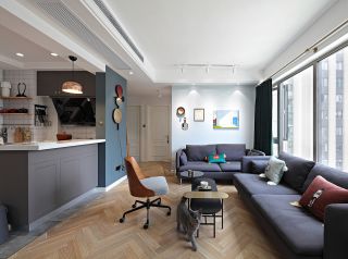 杭州北欧风格室内客厅装修效果图一览2023
