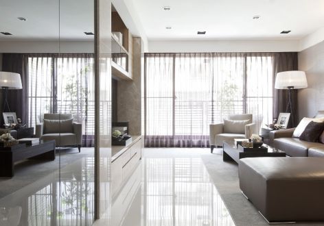 南海奥园1号102平米三居室现代风格装修设计效果图