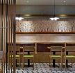 杭州餐饮店铺大厅卡座装修设计效果图2023
