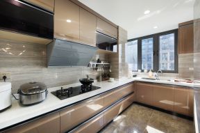 成都现代风格样板房厨房橱柜设计装修图片