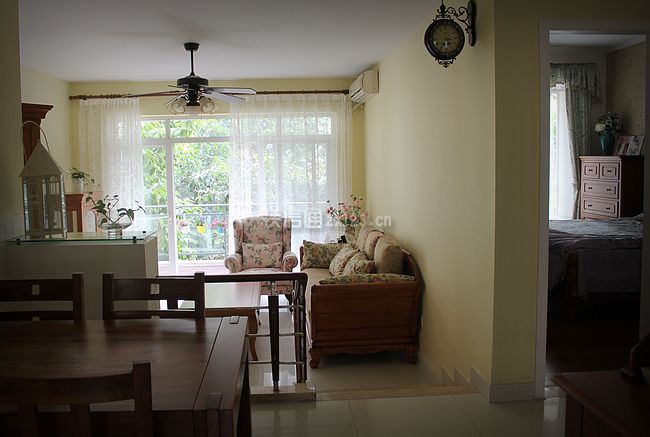 84平旧房乡村田园装修实景案例