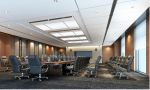 中联创科工程现代风格2000平米办公室装修效果图