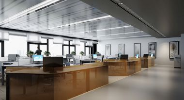 明达同泽办公室现代风格1790平米装修效果图